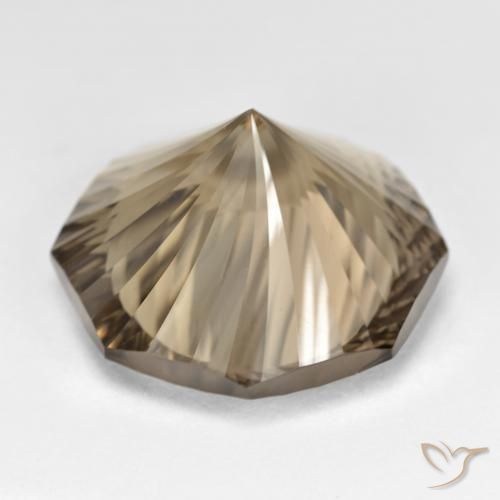 Quartzo Fumê Castanho Terroso Claro Natural 18.50ct, Corte Octógono / Esmeralda, VVS-VS