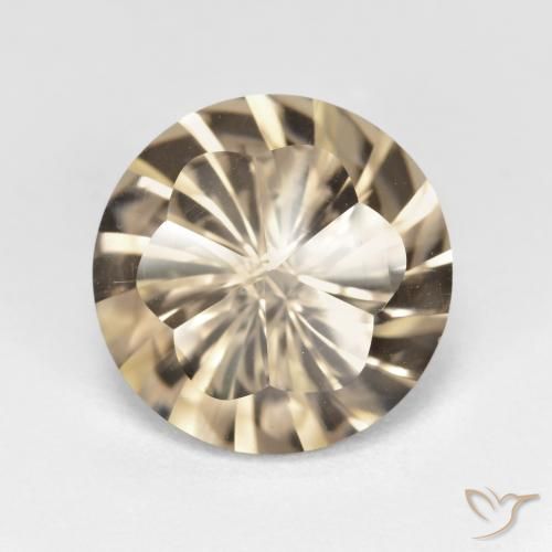 5.28ct Natural madeira marrom Quartzo Fumê, Redondo, VVS-VS, Photo A