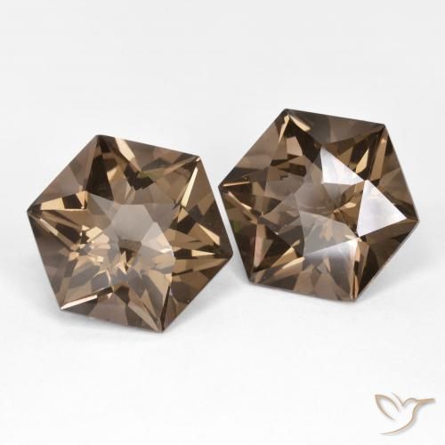 Pedras preciosas de Quartzo Fumê Marrom claro natural de 18.61 ct, Chique, VVS