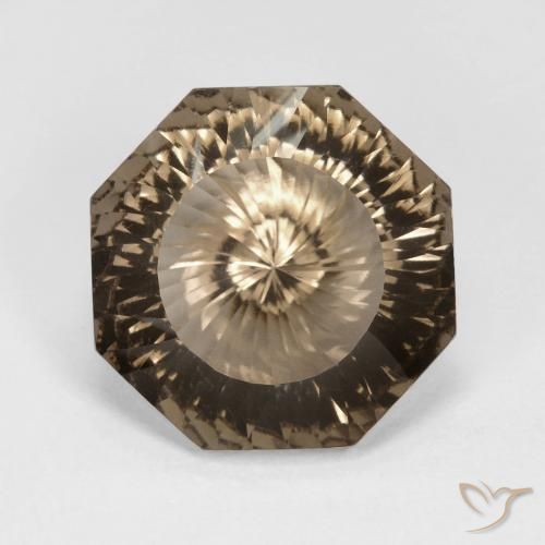 8.82ct Natural Moca claro Quartzo Fumê, Corte Esmeralda, VVS