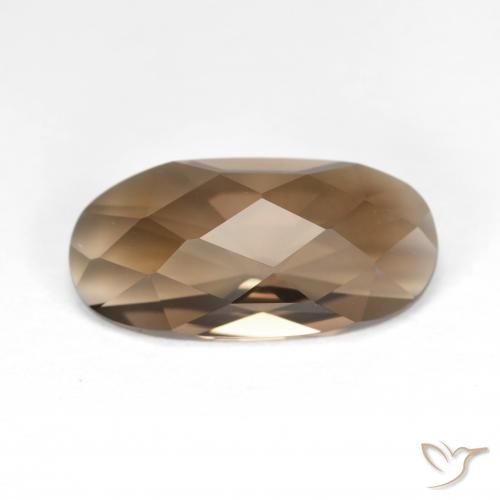4.76ct Natural Marrom Quente Quartzo Fumê, oval, VVS-VS