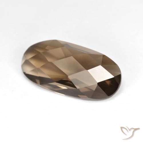 Quartzo Fumê Marrom Quente Natural 4.76ct, oval, VVS-VS