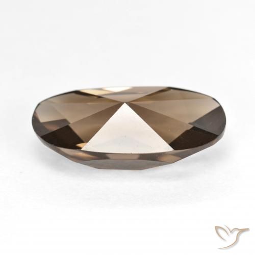Quartzo Fumê Marrom Quente Natural 4.76ct, oval, VVS-VS