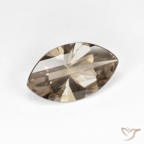 Quartzo Fumê Moca claro Natural 2.48ct, Marquesa, VVS