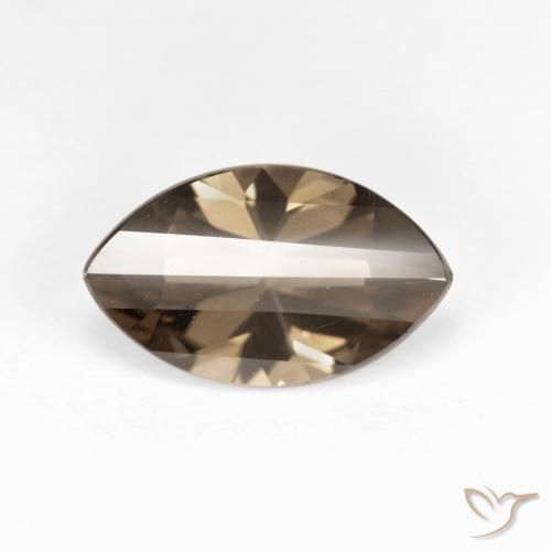 2.70ct Natural Marrom Quente Quartzo Fumê, Marquesa, VVS