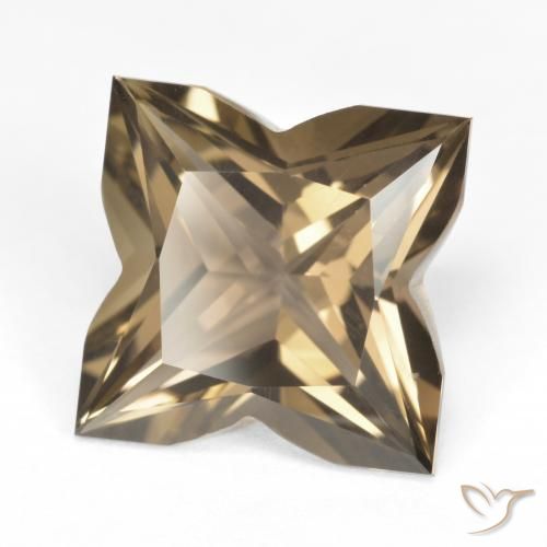 Quartzo Fumê Castanho Médio-Claro Natural 6.94ct, Chique, VVS