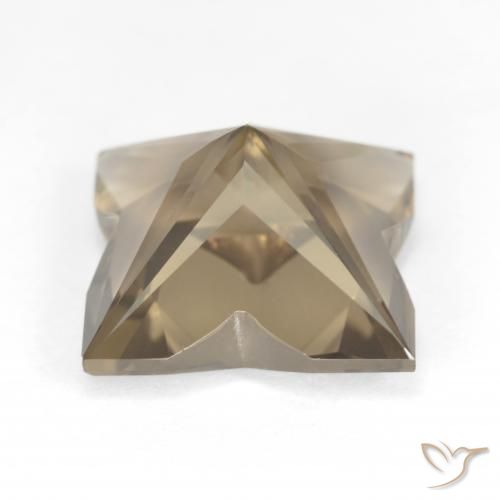 Quartzo Fumê Castanho Médio-Claro Natural 6.94ct, Chique, VVS