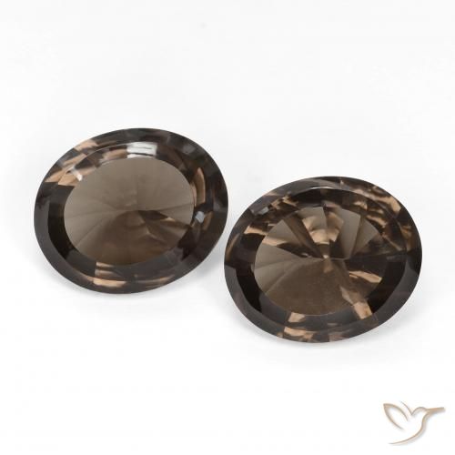 8.10ctw Natural Marrom Quente Quartzo Fumê, oval, VVS-VS