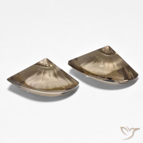 Pedras preciosas de Quartzo Fumê Moca claro natural de 20.96 ct, Marquesa, Transparente