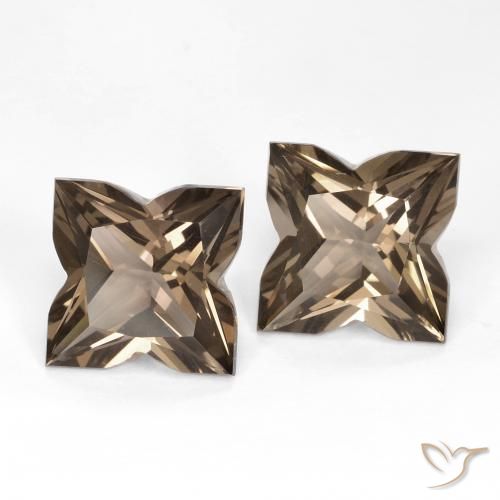 Pedras preciosas de Quartzo Fumê Marrom claro natural de 8.63 ct, Chique, VVS