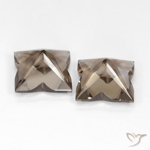 Pedras preciosas de Quartzo Fumê Marrom claro natural de 8.63 ct, Chique, VVS