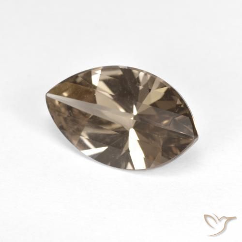 Quartzo Fumê Umber Brown Natural 2.43ct, Marquesa, VVS