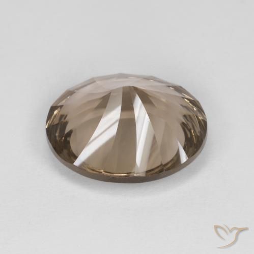 Quartzo Fumê Castanho Médio-Claro Natural 6.74ct, oval, VVS