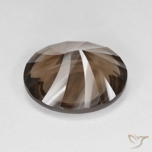 Quartzo Fumê Chocolate marrom Natural 6.58ct, oval, VVS