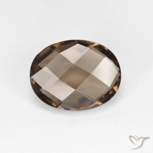 1.74ct Natural Marrom claro Quartzo Fumê, oval, VVS-VS