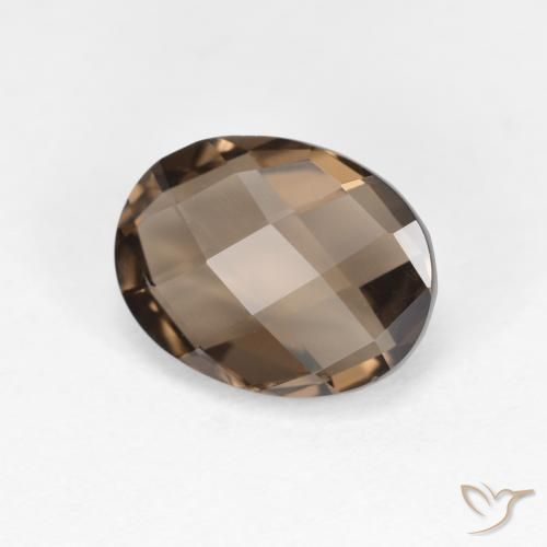 Quartzo Fumê Marrom claro Natural 1.74ct, oval, VVS-VS