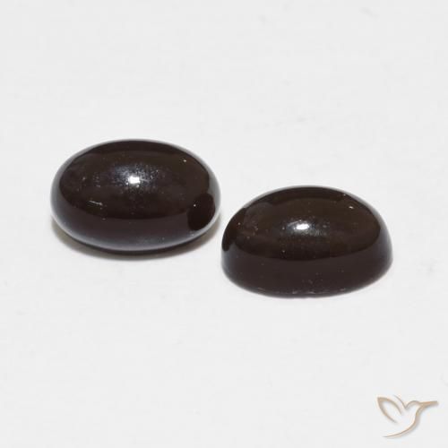 Pedras preciosas de Quartzo Fumê Castanho médio natural de 1.14 ct, oval, Translúcido
