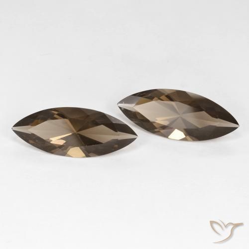 Pedras preciosas de Quartzo Fumê Marrom Quente natural de 5.90 ct, Marquesa, VVS