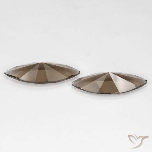 Pedras preciosas de Quartzo Fumê Marrom claro natural de 5.34 ct, Marquesa, VVS