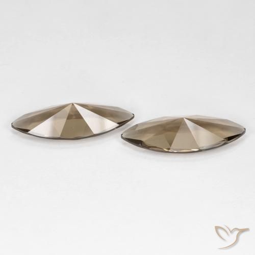 Pedras preciosas de Quartzo Fumê Marrom claro natural de 5.88 ct, Marquesa, VVS