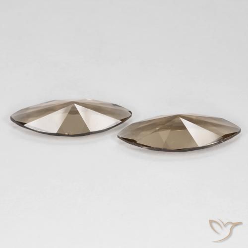 Pedras preciosas de Quartzo Fumê Marrom claro natural de 6.22 ct, Marquesa, VVS