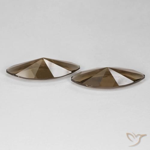 Pedras preciosas de Quartzo Fumê Marrom Quente natural de 6.02 ct, Marquesa, VVS