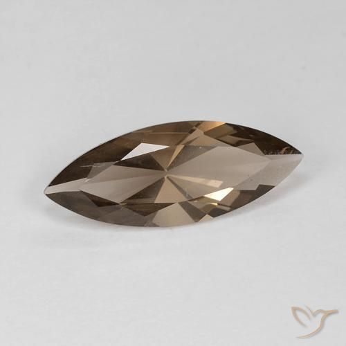 Quartzo Fumê Moca claro Natural 2.96ct, Marquesa, VS