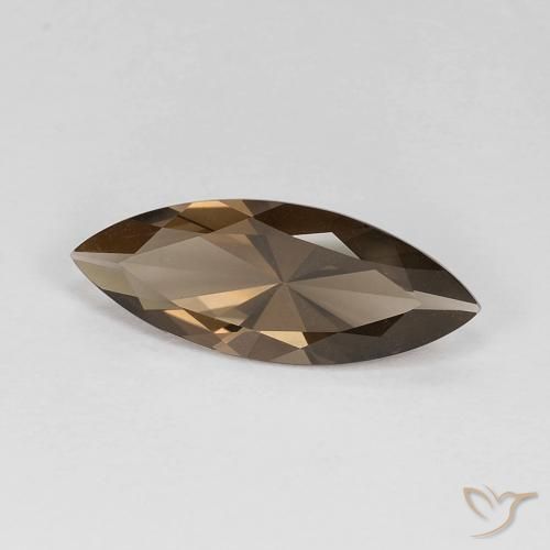 Quartzo Fumê Moca claro Natural 2.77ct, Marquesa, VVS