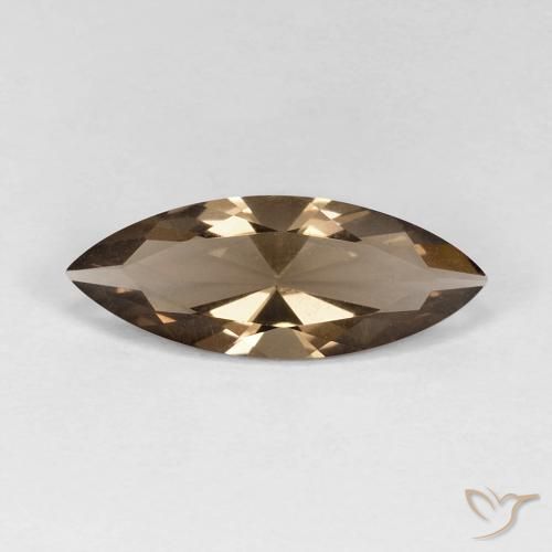 2.79ct Natural Marrom Quente Quartzo Fumê, Marquesa, VVS