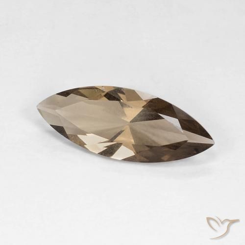 Quartzo Fumê Moca claro Natural 3.05ct, Marquesa, VVS-VS