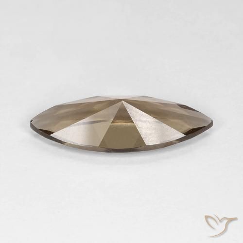 Quartzo Fumê Moca claro Natural 3.05ct, Marquesa, VVS-VS