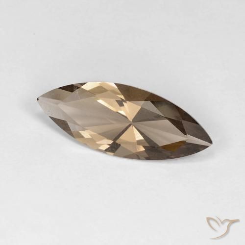 Quartzo Fumê Marrom claro Natural 2.67ct, Marquesa, VS