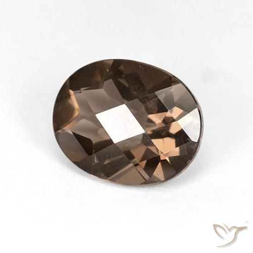 Quartzo Fumê Castanho médio Natural 2.52ct, oval, VS