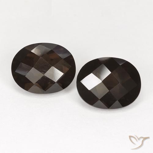 5.19ctw Natural Marrom escuro Quartzo Fumê, oval, VVS-VS