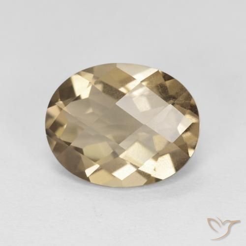 2.35ct Natural Mocha Marrom Quartzo Fumê, oval, VS