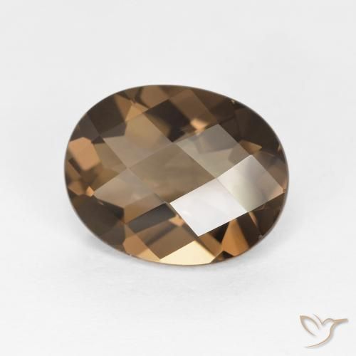 Quartzo Fumê Marrom Quente Natural 2.48ct, oval, VVS