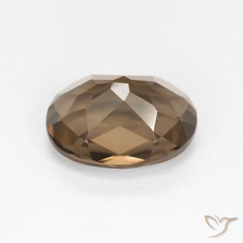 Quartzo Fumê Marrom Quente Natural 2.48ct, oval, VVS