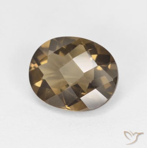 Quartzo Fumê Café Marrom Claro Natural 2.35ct, oval, VVS