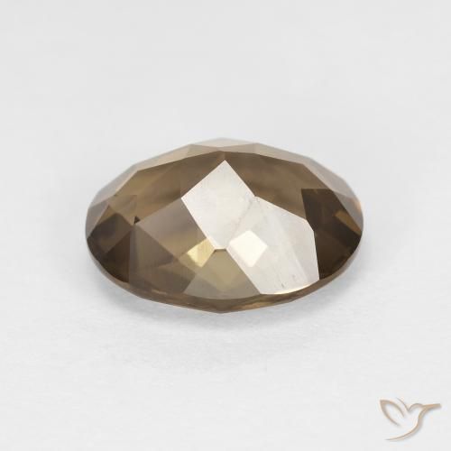 Quartzo Fumê Café Marrom Claro Natural 2.35ct, oval, VVS