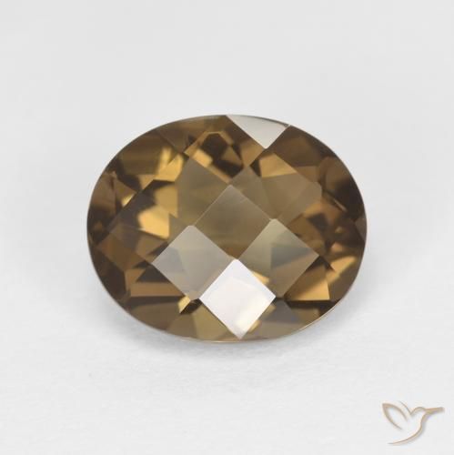 2.40ct Natural Café Marrom Quartzo Fumê, oval, VVS