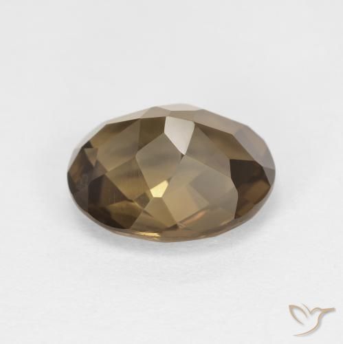 Quartzo Fumê Café Marrom Natural 2.40ct, oval, VVS