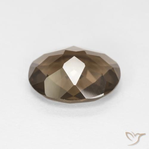 Quartzo Fumê Castanho médio-escuro Natural 2.10ct, oval, VVS