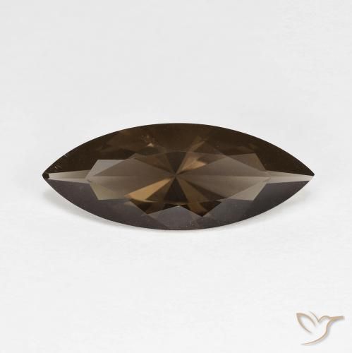 2.81ct Natural Marrom Quartzo Fumê, Marquesa, VVS