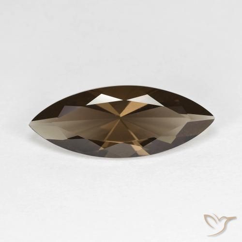 2.94ct Natural Chocolate marrom Quartzo Fumê, Marquesa, VVS