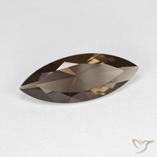 Quartzo Fumê Chocolate marrom Natural 2.94ct, Marquesa, VVS