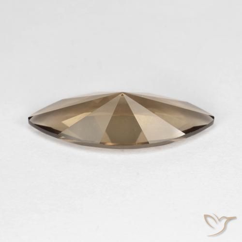 Quartzo Fumê Castanho Médio-Claro Natural 2.96ct, Marquesa, VVS
