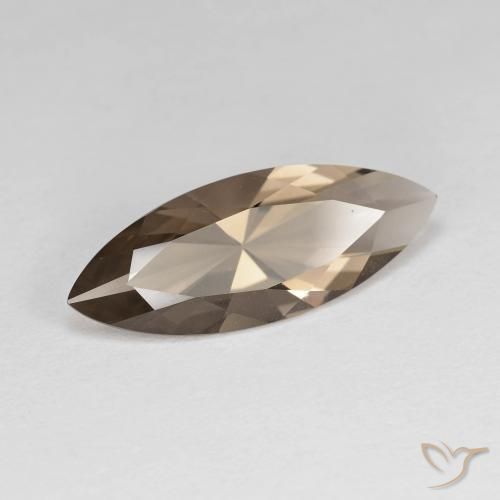Quartzo Fumê madeira marrom Natural 2.69ct, Marquesa, VVS