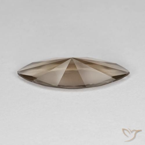 Quartzo Fumê madeira marrom Natural 2.69ct, Marquesa, VVS