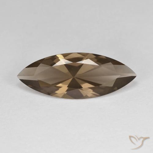 2.74ct Natural Marrom Quente Quartzo Fumê, Marquesa, VVS