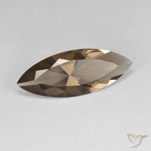 Quartzo Fumê Marrom Quente Natural 2.74ct, Marquesa, VVS